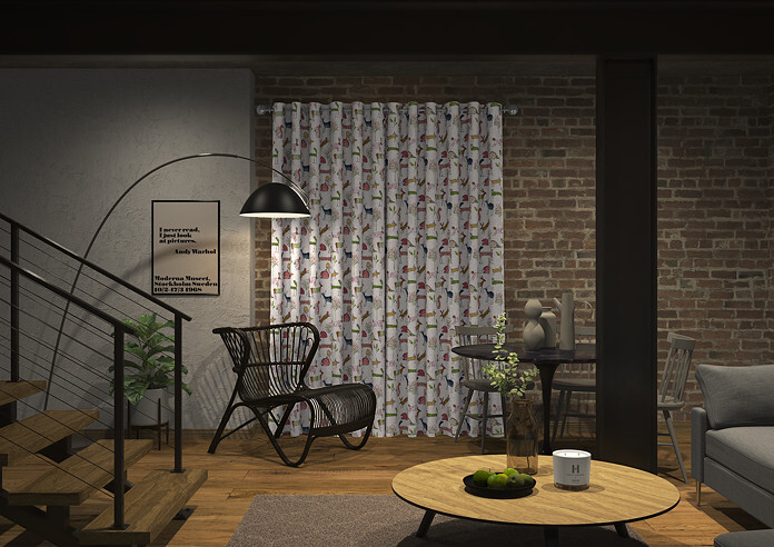 Oh My Deer, Berry - Made to Measure Curtains - Image 7